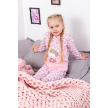 Pajamas for girls with 2 buttons Wear Your Own 134 Pink (6077-002-33-5-v4)