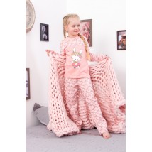Pajamas for girls with 2 buttons Wear Your Own 134 Pink (6077-002-33-5-v3)