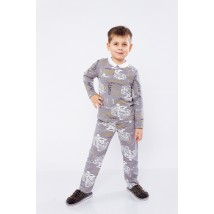 Boys' pajamas with 2 buttons Wear Your Own 92 Gray (6077-002-4-v34)