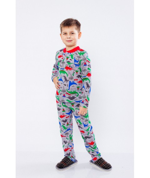 Boys' pajamas with 2 buttons Wear Your Own 92 Gray (6077-002-4-v35)