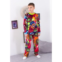 Pajamas for boys (teens) Wear Your Own 158 Red (6079-035-1-1-v21)