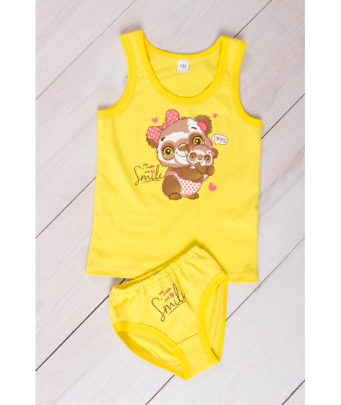 Set of T-shirts and underpants for girls Nosy Svoe 134 Yellow (6087-001-33-1-v3)