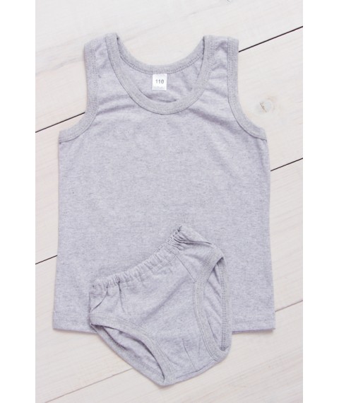 Set for a boy (shirt + underpants) Wear Your Own 122 Gray (6088-001-v1)