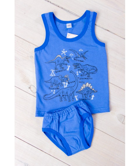 Set for a boy (shirt + underpants) Wear Your Own 134 Blue (6088-001-33-1-v10)