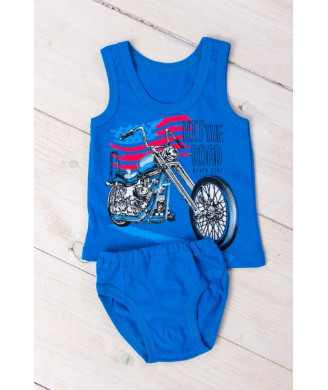 Boy's set (shirt + underpants) Wear Your Own 86 Blue (6088-001-33-1-v29)