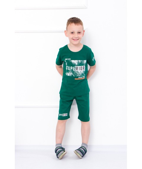 Set for a boy (T-shirt + shorts) Wear Your Own 116 Green (6102-001-33-1-v13)