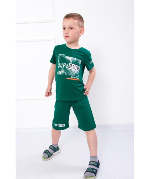 Set for a boy (T-shirt + shorts) Wear Your Own 116 Green (6102-001-33-1-v13)