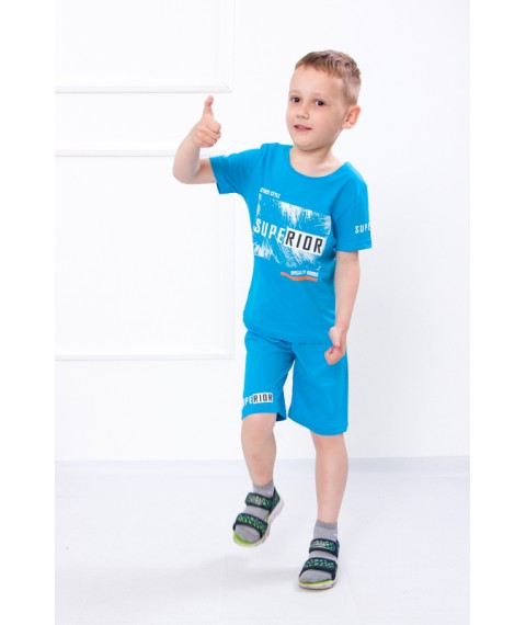 Комплект для хлопчика (футболка+шорти) Носи Своє 128 Блакитний (6102-001-33-1-v6)