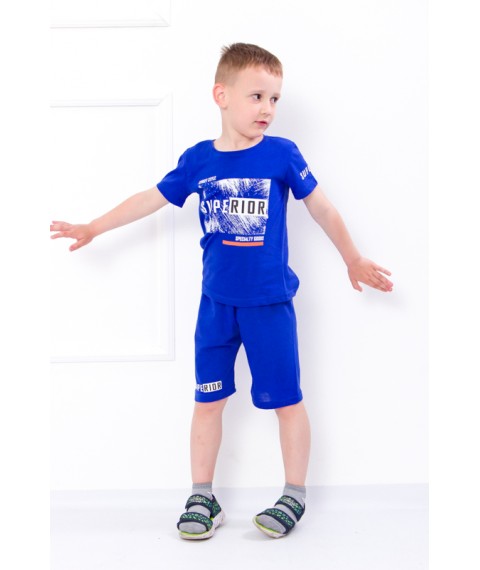 Set for a boy (T-shirt + shorts) Wear Your Own 128 Blue (6102-001-33-1-v7)