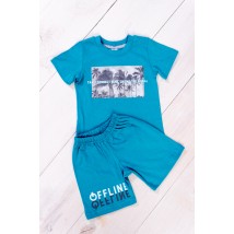 Set for a boy (T-shirt + shorts) Wear Your Own 92 Blue (6102-001-33-1-v27)