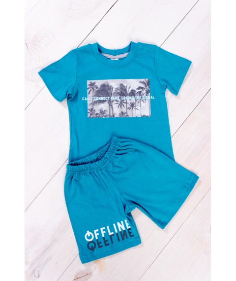 Set for a boy (T-shirt + shorts) Wear Your Own 92 Blue (6102-001-33-1-v27)