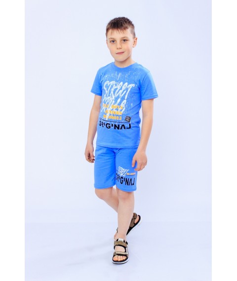 Set for a boy (T-shirt + shorts) Wear Your Own 122 Blue (6102-001-33-1-v8)
