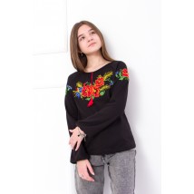 Embroidered long-sleeved shirt for girls Nosy Svoye 122 Black (6112-015-22-v2)