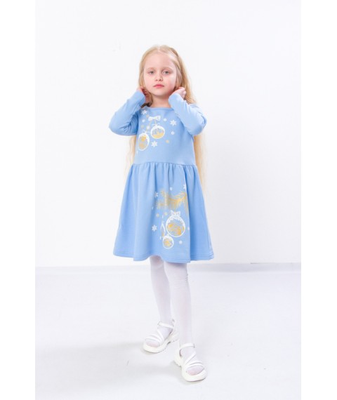 Dress for a girl "Fairy Tale" Wear Your Own 128 Blue (6117-v3)