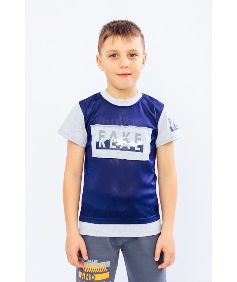 T-shirt for a boy Wear Your Own 122 Blue (6121-100-33-v7)