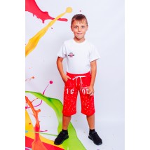 Breeches for boys Wear Your Own 128 Red (6136-057-33-v6)