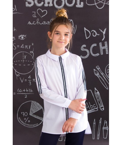 Blouse for girls "Style" Wear Your Own 146 White (6137-081-v1)