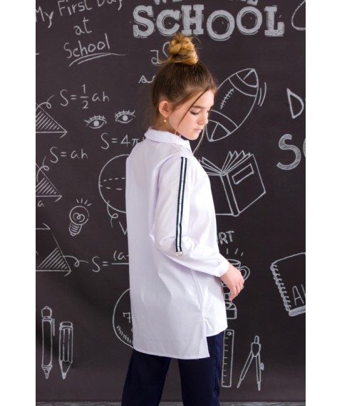 Blouse for girls "Style" Wear Your Own 146 White (6137-081-v1)