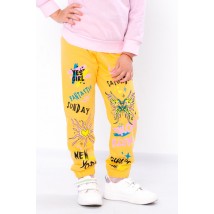 Pants for girls Wear Your Own 104 Yellow (6155-023-33-3-v11)