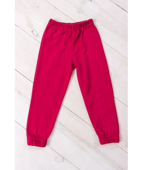 Pants for girls Wear Your Own 134 Red (6155-023-5-v53)
