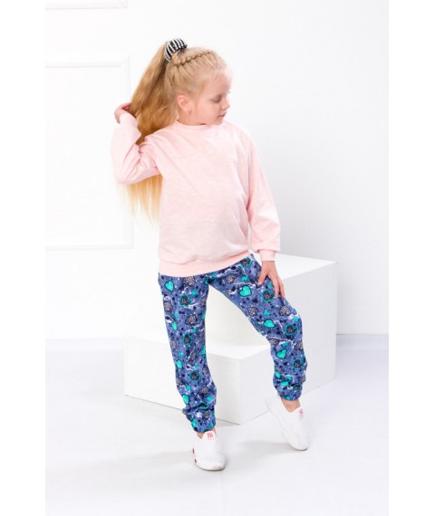Pants for girls Wear Your Own 98 Blue (6155-024-5-v32)