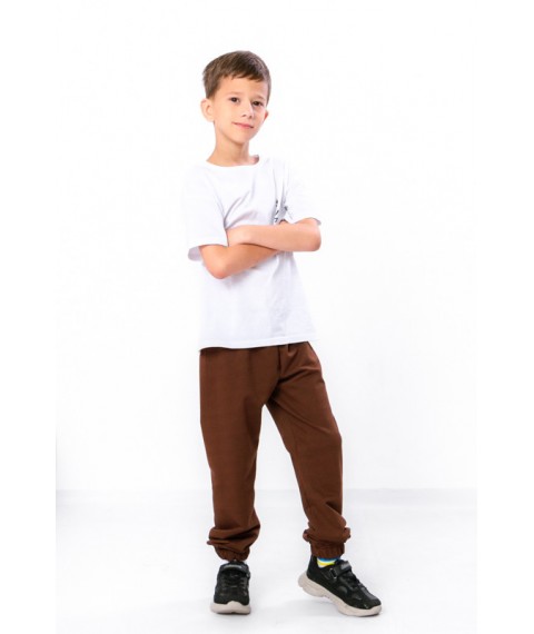 Pants for boys Wear Your Own 110 Brown (6155-057-4-v46)