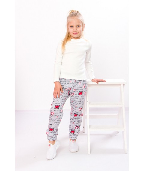 Pants for girls Wear Your Own 122 Gray (6155-024-5-v15)