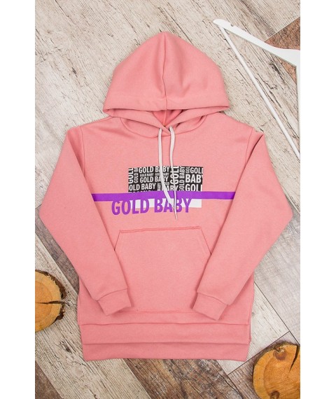 Hoodies for girls Wear Your Own 122 Pink (6161-025-33-5-v6)
