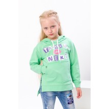 Hoodies for girls Wear Your Own 128 Green (6161-057-33-5-v20)
