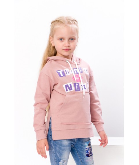 Hoodies for girls Wear Your Own 152 Beige (6161-057-33-5-v3)