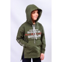 Hoodie for a boy Wear Your Own 122 Green (6161-057-33-4-v30)