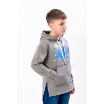 Hoodie for a boy Wear Your Own 158 Gray (6161-057-33-4-v2)