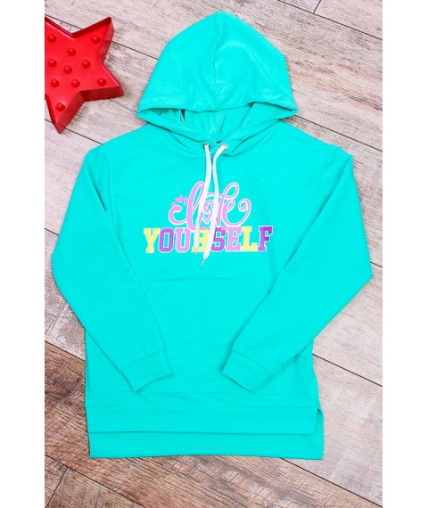 Hoodies for girls Wear Your Own 122 Blue (6161-057-33-5-v28)