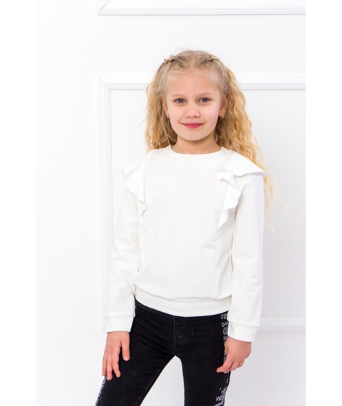 Blouse for girls Wear Your Own 122 White (6162-057-v14)