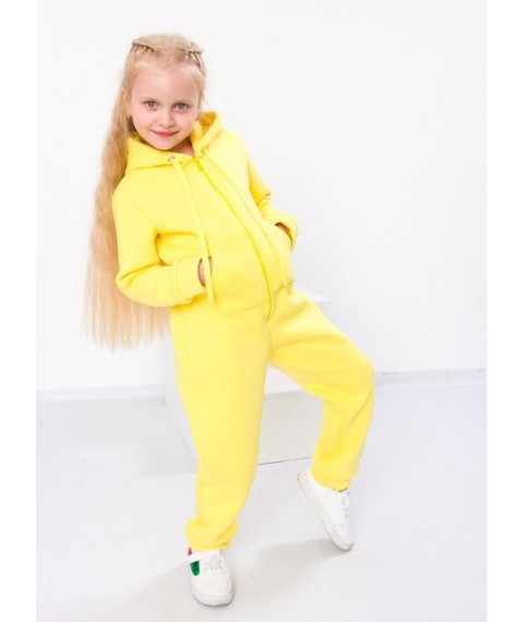 Overalls for girls Wear Your Own 116 Yellow (6172-025-5-v17)