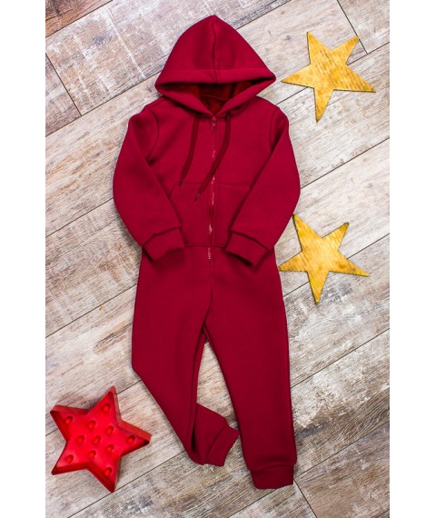 Overalls for girls Wear Your Own 116 Red (6172-025-5-v18)