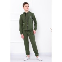 Boy's suit with patch (teen) Wear Your Own 146 Green (6173-057-v7)
