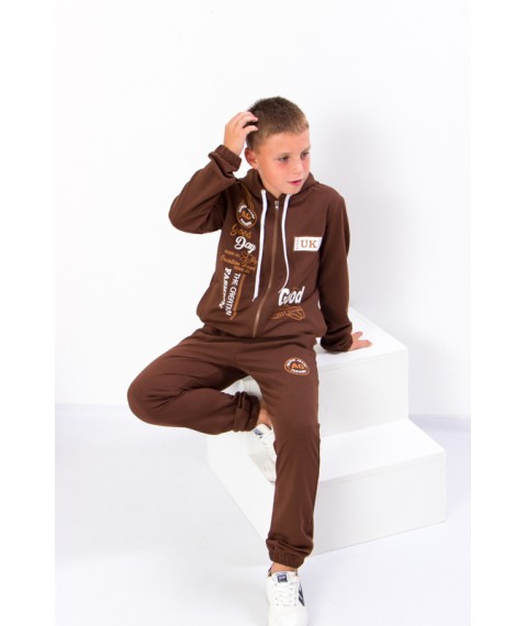 Suit for a boy (adolescent) Wear Your Own 134 Brown (6173-057-33-v44)