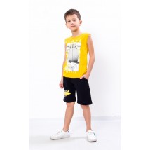 Set for a boy (afghan+shorts) Wear Your Own 146 Yellow (6185-057-33-v12)
