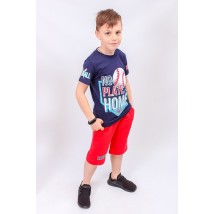 Комплект для хлопчика (футболка+бриджі) Носи Своє 110 Синій (6187-057-33-v15)
