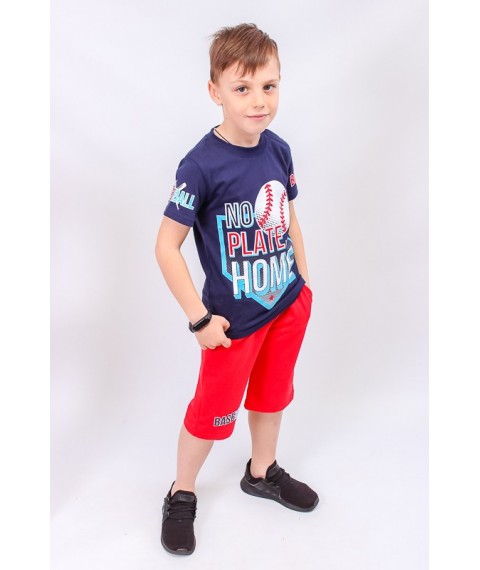 Комплект для хлопчика (футболка+бриджі) Носи Своє 110 Синій (6187-057-33-v15)