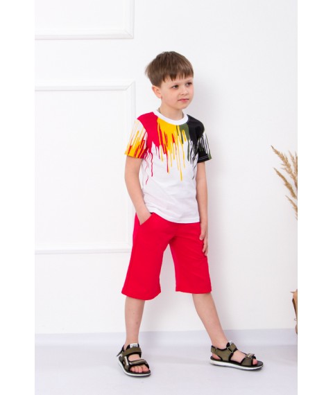 Комплект для хлопчика (футболка+бриджі) Носи Своє 110 Червоний (6187-057-33-v12)