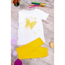 Set for a girl (T-shirt + tights) Wear Your Own 98 Yellow (6194-036-33-v103)