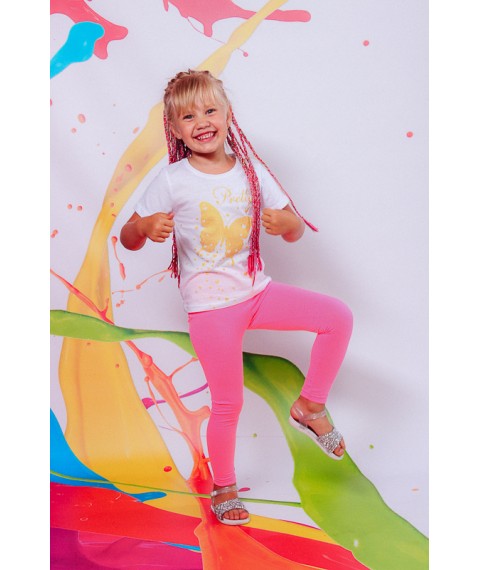 Комплект для дівчинки (футболка+лосини) Носи Своє 134 Рожевий (6194-036-33-v1)