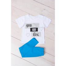 Комплект для дівчинки (футболка+лосини) Носи Своє 104 Синій (6194-036-33-v66)