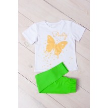Set for a girl (T-shirt + tights) Wear Your Own 116 Green (6194-036-33-v34)