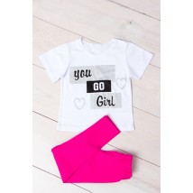 Комплект для дівчинки (футболка+лосини) Носи Своє 104 Малиновий (6194-036-33-v80)