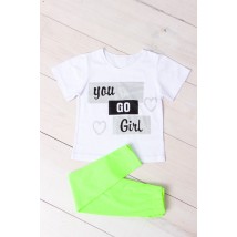 Set for a girl (T-shirt + tights) Wear Your Own 104 Green (6194-036-33-v76)