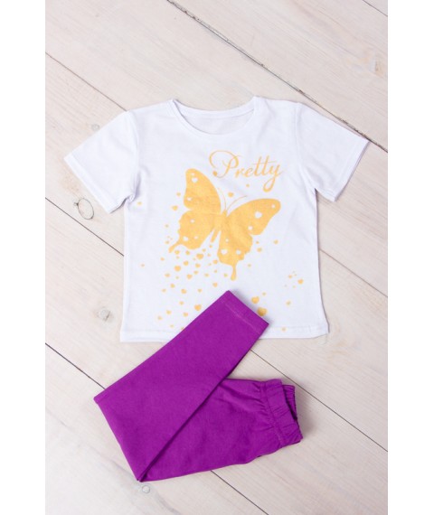 Комплект для дівчинки (футболка+лосини) Носи Своє 110 Фіолетовий (6194-036-33-v59)