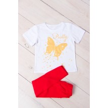 Set for a girl (T-shirt + leggings) Wear Your Own 104 Red (6194-036-33-v67)